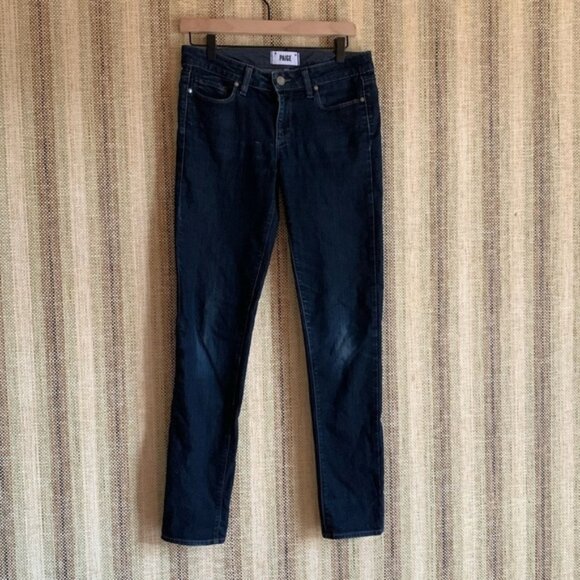 PAIGE size 28 Women Skinny Jeans Pants Bottoms Ankle Skinny Blue Denim Clothing - Picture 1 of 4